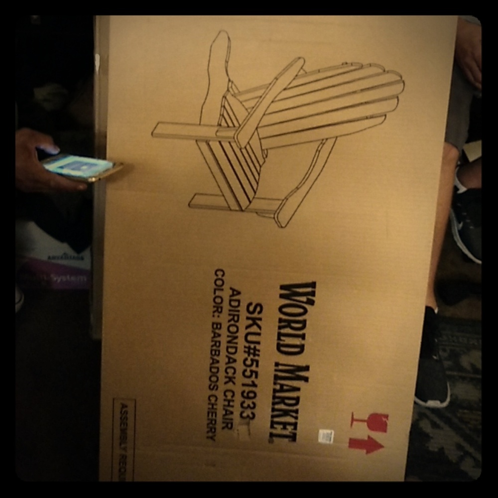 I have 4 Adirondack chairs and never have opened